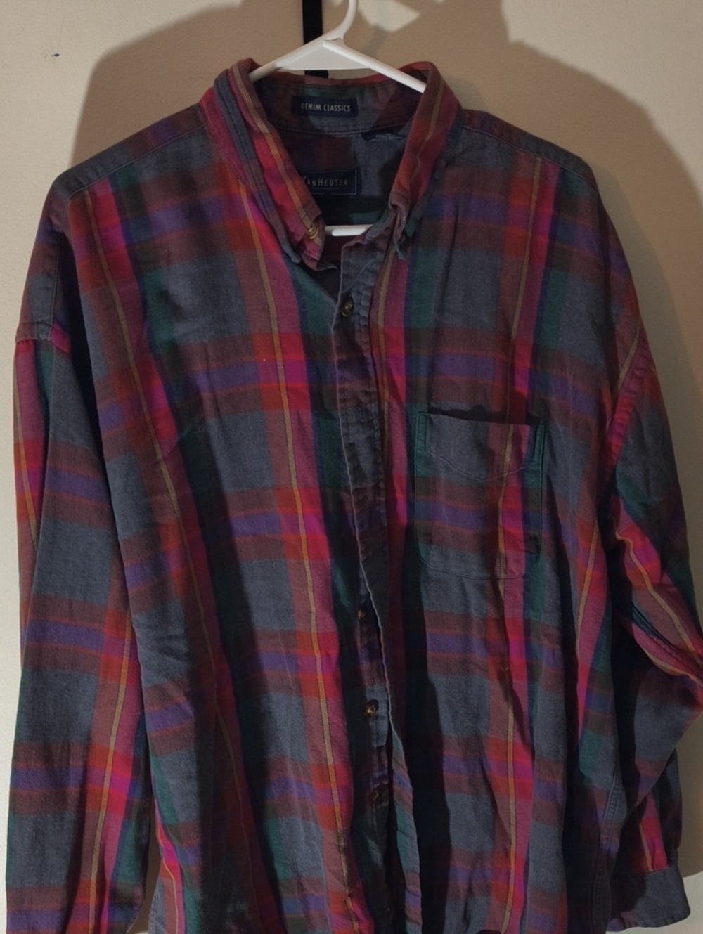 Van Heusen Classics Plaid Button-Up Shirt in Multicolor